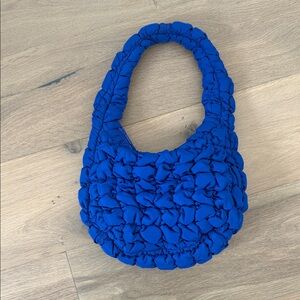 COS Quilted Bag in Royal Blue